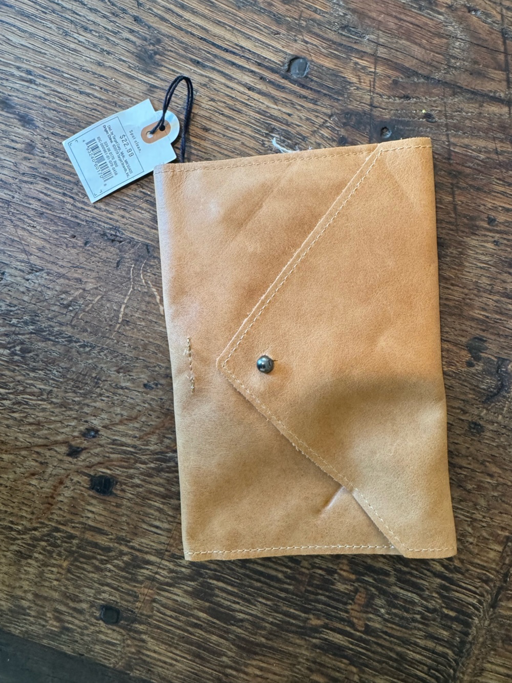 Target Hearth and Hand NWT Tan Suede Envelope Clutch with Snap